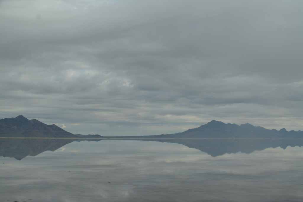 Bonneville Salt Flats (covered in rain water...)